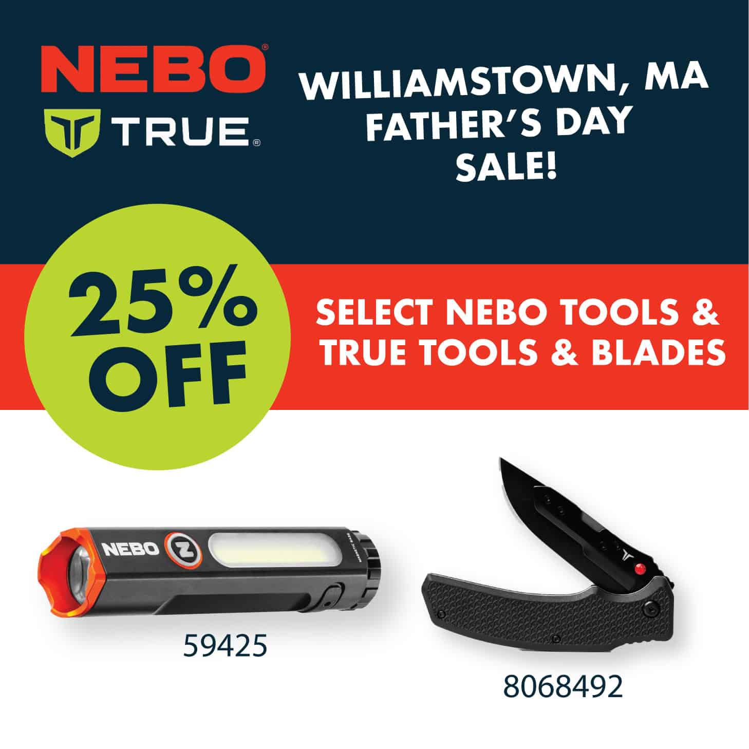 WILLIAMSTOWN NEBO WEB | NEBO TOOLS AND TRUE TOOL & BLADES FATHER'S DAY SALE - Williamstown
